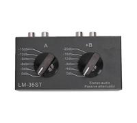 VBESTLIFE Atenuador de Sonido Estéreo Pasivo, 6 Modos de Doble Canal de 0 DB a -20 DB para Interfaces AUX AV de 3,5 Mm