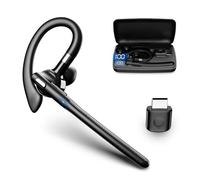 VBESTLIFE Auricular Bluetooth con Traducción AI, Auriculares Inalámbricos de un Oído con Traducción de 133 Idiomas con Micrófono con Cancelación de Ruido, Estuche de Carga de 500mAh