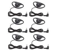 VBESTLIFE Auricular de un Solo Lado, Auricular de 3,5 Mm con Gancho Ergonómico para la Oreja, Cable Reforzado, Mono Universal para Viajes de Oficina, Controlador de 23 Mm para una Voz Clara, (6PCS)