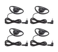 VBESTLIFE Auricular de un Solo Lado, Auricular de 3,5 Mm con Gancho Ergonómico para la Oreja, Cable Reforzado, Mono Universal para Viajes de Oficina, Controlador de 23 Mm para una Voz Clara, (4PCS)