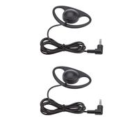 VBESTLIFE Auricular de un Solo Lado, Auricular de 3,5 Mm con Gancho Ergonómico para la Oreja, Cable Reforzado, Mono Universal para Viajes de Oficina, Controlador de 23 Mm para una Voz Clara, (2PCS)