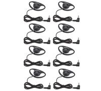 VBESTLIFE Auricular de un Solo Lado, Auricular de 3,5 Mm con Gancho Ergonómico para la Oreja, Cable Reforzado, Mono Universal para Viajes de Oficina, Controlador de 23 Mm para una Voz Clara, (8PCS)
