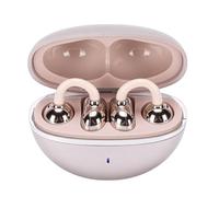 VBESTLIFE Auriculares Bluetooth 6.0 con Abrazadera con Lazo de Diamantes de Imitación Desmontable, Cancelación de Ruido, Tiempo de Reproducción 4H, para Mujeres, Entrenamientos