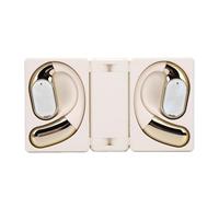 VBESTLIFE Auriculares Bluetooth 6,0, Diseño de Doble Pliegue, Gancho para la Oreja, Cancelación de Ruido, Auriculares Abiertos IPX5 a Prueba de Agua para Correr y Hacer Ejercicio (White)