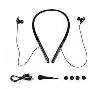 VBESTLIFE Auriculares Bluetooth con Banda para el Cuello, Auriculares Recargables de Alto Volumen con Cancelación de Ruido para TV y Conversaciones, Alcance de 30 Pies, Bluetooth 5.4, 200 (Black)