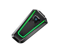 VBESTLIFE Auriculares Bluetooth con Casco Inteligente con Luces Ambientales, IPX7 a Prueba de Agua 30H de Tiempo de Reproducción, Auriculares Inalámbricos BT 5.3 para Ciclismo en Motocicleta