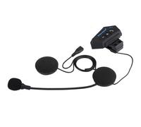 VBESTLIFE Auriculares Bluetooth para Casco de Motocicleta, Llamadas Manos Libres con BT V4.1+EDR, Altavoces para Casco con Batería de 8 Horas, Intercomunicador de Ajuste Universal para Cascos Abiertos