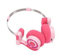 VBESTLIFE Auriculares Bluetooth para Colocar sobre la Oreja, Auriculares Inalámbricos con Control de un Botón, Batería de 20 Horas para Largos Períodos de Escucha (Pink)