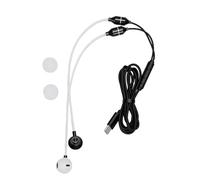 VBESTLIFE Auriculares con Cable con Micrófono, Auriculares USB C con Tubo de Aire para Teléfonos Inteligentes Android, Protección contra la Radiación, con Aislamiento de Ruido,