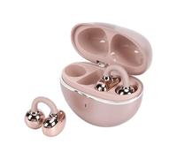 VBESTLIFE Auriculares con Clip, Cómodos Auriculares Inalámbricos Bluetooth 6.0 de Oreja Abierta con Controlador de 18,2 Mm, Tiempo de Reproducción de 40 Horas, IPX7 Resistente Al Agua para (champán