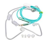 VBESTLIFE Auriculares de Tubo de Aire, Auriculares con Cable con Ajuste Ergonómico, sin Radiación para Tableta Portátil, Binaurales con Sonido Estéreo, de Viaje Ligeros para Gimnasio (Green)