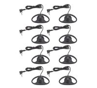 VBESTLIFE Auriculares de una Sola Oreja, Gancho Ligero para una Sola Oreja para de Guía Turística de Tableta, Teléfono Portátil, Conector de Inyección de Doble Molde Duradero, Enchufe en (8PCS)