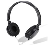 VBESTLIFE Auriculares Plegables y Compactos con Cable, Auriculares Estéreo de Música de Alta Fidelidad con Orejeras Giratorias, con Diadema Ajustable para Teléfonos Inteligentes, Tabletas y