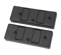 VBESTLIFE Bandeja de Batería de Coche RC 2 Uds Placa de Montaje de Batería de Plástico para Coche Axial SCX10 1/10 RC Negro