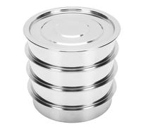 VBESTLIFE Bandeja de Germinación de Acero Inoxidable de 6,7 Pulgadas, Kit de Germinación de Malla Apilable para Jardinería Orgánica Doméstica (4 Niveles)