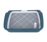 VBESTLIFE Bandeja para Orinal para Perros Inodoro de Entrenamiento de Malla Resistente para Perros Pequeños Fácil Limpieza y Protector de Piso para el Hogar PP Polipropileno 21.26x17.72x5.12in (Azul