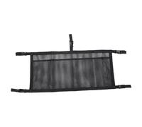 VBESTLIFE Barco de Malla, Bolsa Organizadora de Asiento con Correas Ajustables, 3 Divisiones, Almacenamiento Suspendido para Yates, Sujetadores Mejorados, Construcción Robusta, Negro