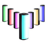 VBESTLIFE Barra de Luz de Vídeo LED RGB, Varita de Luz Magnética Portátil de 600 Lux con 88 Cuentas LED, ángulo de Iluminación de 120° 2500 K-7000 K para Fotografía y Vídeo