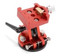 VBESTLIFE Base de Ajuste de Latitud, Montaje en Cola de Milano para Telescopio con Estructura de Bloqueo Antivibración y Escalas de Latitud Claras, para Astrofotografía (Rojo)