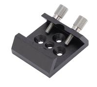 VBESTLIFE Base de de Milano Universal para el Alcance del Buscador, Soporte de Montaje de Aleación de Aluminio con 2 Tornillos de ala de Bloqueo, con Orificio de Rosca M4 y 1/4in