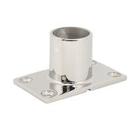 VBESTLIFE Base Rectangular para Pasamanos de Barco, Acero Inoxidable 316, a Prueba de óxido, Rendimiento Estable, Elegante para Cubierta de Yate Marino (90°25MM/1in)