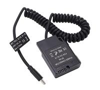 VBESTLIFE Batería Ficticia con Decodificación Completa, Adaptador de Corriente Tipo C con Acoplador de CC, para Cámaras Digitales D5600, D5500, D5300, D5200, D5100, D3300 y D3400.