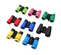 VBESTLIFE Binoculares para Niños de 8 Piezas, Herramienta de Observación Plegable para Observación de Aves Al Aire Libre con Aumento 4X, para Niños y Niñas de 3 a 12 Años
