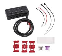 VBESTLIFE Bloque de Fusibles de 5 Circuitos, Soporte de Bloque de Terminales de Perfil bajo de 20 A con Indicador LED para Vehículos de Motocicleta, Coche, Barco, ATV, UTV