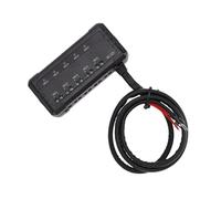 VBESTLIFE Bloque de Fusibles de 5 Circuitos, Soporte de Terminal de Perfil bajo de 20 A con Indicador LED, para Motocicleta, Coche, Camión, ATV, UTV, Barco
