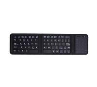 VBESTLIFE Bluetooth 5.0 Teclado Plegable con Panel Táctil, Almohadilla Numérica y Interruptores de Tijera, Cubierta de PU de Diseño Triple Plegable, Mecanografía Tranquila para la Oficina
