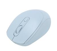 VBESTLIFE Bluetooth y 2.4g 2 en 1 Mouse Inalámbrico Recargable, Color Macarrón, 800/1200/1600 dpi, Mouse Silencioso para Computadora Portátil, Computadora, PC (Azul Claro)