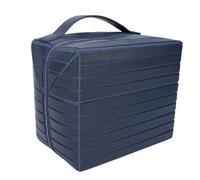 VBESTLIFE Bolsa de Maquillaje Plegable, Estuche de Cosméticos de Viaje a Prueba de Agua de Gran Capacidad con Múltiples Compartimentos, Organizador de Artículos de Tocador de Maquillaje para (Azul