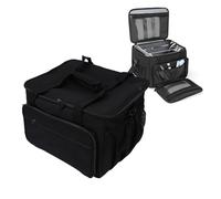 VBESTLIFE Bolsa de Transporte para Limpiador a Vapor, Bolsa de Almacenamiento de Accesorios para Limpiador a Vapor de Mano con Divisores Ajustables y Bolsillos de Malla