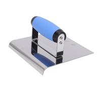 VBESTLIFE Bordeadora de Hormigón, 150x152 Mm con 5,98 Pulgadas de Longitud, Radio R13,5, Bordeadora de Cemento de Acero Inoxidable, Herramienta de Acabado de Hormigón con Mango de Agarre