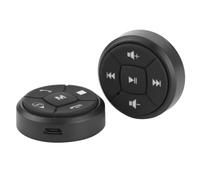 VBESTLIFE Botón de Control del Volante, Controlador GPS Inalámbrico con Silencio de Volumen, Control Remoto Multimedia para Radio Estéreo de Coche, Universal para SUV, Camión, Sedán, Furgoneta,