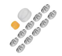 VBESTLIFE Botones de Cubierta Kit de Manualidades Hechas a Mano para Bricolaje Herramientas de para Joyas, Regalos y Juguetes Hechas de Caucho y Metal para Entusiastas de la Costura 40 Mm de