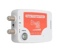 VBESTLIFE Buscador de Señal de TV Digital, 40-862 MHz VHF UHF Buscador de Señal de TV TV T2 Antena Medidor de Intensidad de Señal Medidor de Búsqueda de Señal, Pantalla LED, Brújula