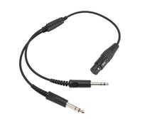 VBESTLIFE Cable Adaptador de Auriculares Adaptador de Auriculares de Aviación de Doble Enchufe XLR de 5 Pines a GA para PJ-068 y PJ-055