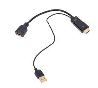 VBESTLIFE Cable Adaptador HDMI a DP 4K 60Hz, con Conectores Chapados en Oro para Interfaz Multimedia HD a Dispositivos de Visualización DisplayPort