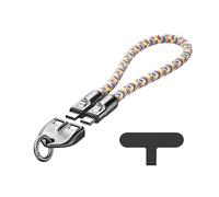 VBESTLIFE Cable de Carga Rápida Tipo C a Tipo C PD240W de 30 Cm, con Cordón de Muñeca Portátil, para Computadora Portátil, Tableta y Teléfono (COLORFUL)