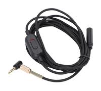 VBESTLIFE Cable de Extensión de Auriculares de 3.5 Mm para 1000xm QC35 NC700, Control de Volumen y Micrófono, TRR de 90 Grados Cable de Extensión de Audio Masculino a Femenino