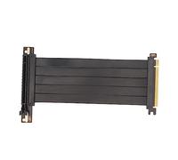 VBESTLIFE Cable de Extensión PCIe 4.0 X16, Cable Elevador Flexible de Alta Velocidad Blindado emi con Conector PCIe Hembra de 90° (Black)