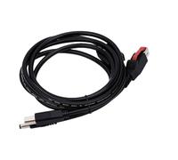 VBESTLIFE Cable de Impresora USB a CC de 5,5x2,5 Mm y USB B, con Alimentación y Datos para Sistemas POS, Impresoras de Recibos, Escáneres de Códigos de Barras