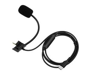 VBESTLIFE Cable de Micrófono para Auriculares para Juegos QC35 II QC35, Cable Audible de Micrófono de Interfaz Tipo C con Control de Silencio, 3.9 Pies
