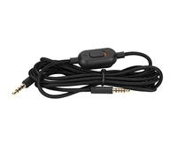 VBESTLIFE Cable de Sonido para Auriculares, para Logitech G Pro G Pro X G433 G233, Cable de Auriculares Tejido Universal con Control de Volumen(Negro)