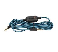 VBESTLIFE Cable de Sonido para Auriculares, para Logitech G Pro G Pro X G433 G233, Cable de Auriculares Tejido Universal con Control de Volumen(Azul)