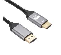 VBESTLIFE Cable DisplayPort a HDMI, Resolución 8K 60Hz 4K 120Hz Conectores Chapados en Oro de 24K Tejidos de Nailon, con Blindaje de 5 Capas para Pantalla de Proyector de TV
