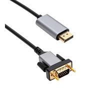 VBESTLIFE Cable DisplayPort a VGA, Adaptador de Conector Chapado en Oro de 2 Metros y 6,56 Pies, para Monitor Full HD de 1080p, Proyector, Ordenador Portátil y Escritorio