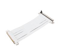 VBESTLIFE Cable Elevador Extensor PCIE 3,0 X16, Cable de Extensión de Tarjeta Gráfica GPU de Puerto PCIE Flexible de 180 Grados de Alta Velocidad (Blanco)