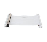 VBESTLIFE Cable Elevador PCIE 4,0 X16, Tarjeta Gráfica Cable de Extensión GPU de 180 Grados para RTX 4090 4080 4070 4060, para RX7900 XT7800 XT7700 XT7600 7500 (Blanco)